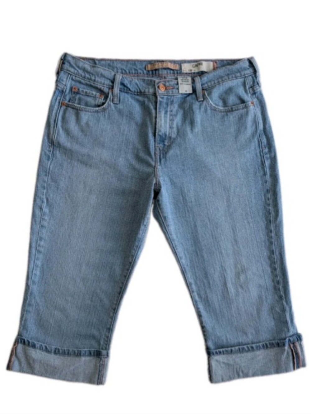 Levi's Women's Capri Jeans in Light Blue - Size 16